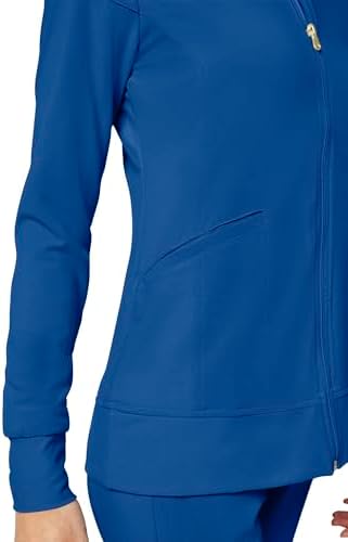 Cherokee iFlex Scrub Jacket for Women 2 Pocket Zip Front