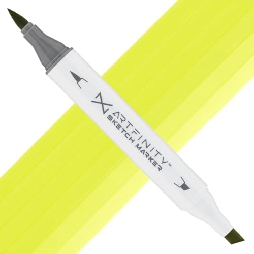 Artfinity Sketch Markers - Poison Light YG3-3, Vibrant, Professional, Dye-Based Alcohol Markers for Artists, Drawing, Travel, & More