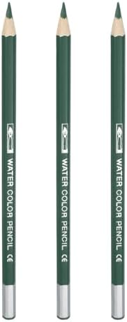 PATIKIL Watercolor Pencils Coloring Drawing Pencils Set Dark Green 3 Pcs