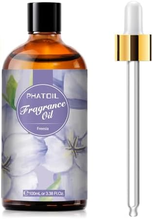PHATOIL 3.38FL.OZ Freesia Fragrance Oils for Aromatherapy, Essential Oils for Diffusers for Home, Perfect for Diffuser, DIY Candle and Soap Making, DIY Scented Products - 100ml | Long Lasting Scented Oils For Humidifier, Air Freshener, DIY Soap Candle,...