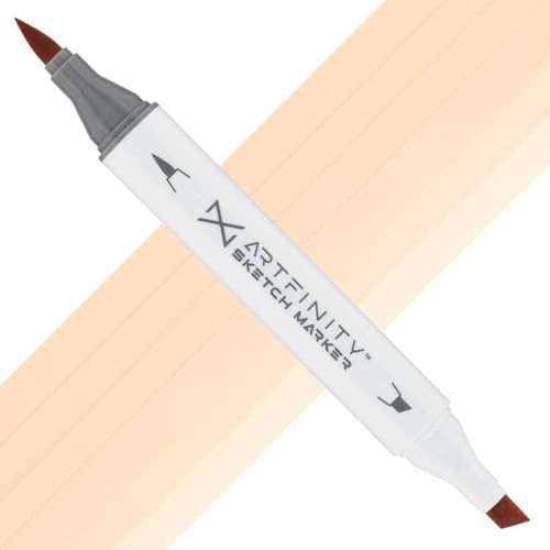 Artfinity Sketch Markers - Vanilla E4-2, Vibrant, Professional, Dye-Based Alcohol Markers for Artists, Drawing, Travel, & More
