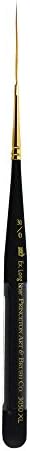 Princeton Mini-Detailer Liner Brush, Synthetic, Short Handle, Size 30/0 inch, 1 Count