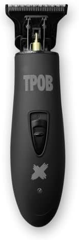 TPOB Slime 2 Barber Hair Clippers Trimmer Shaver Set for Men with Matte case and X Fade Blade (Black Pack)