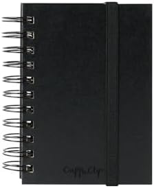 CuppaClip Sketch Book Hardcover Drawing Pad 300GSM Acid-Free Paper Spiral Bound Sketchbook 50 Sheets/100 Pages Art Supplies (Spiral Binding, 4x5.9in)