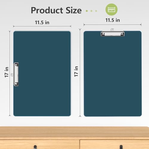 11 x 17 Extra Large Clipboard 2 Pack, Teal Clip Board