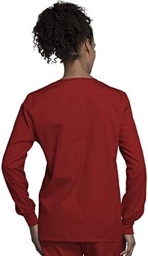 Cherokee WW Originals Scrubs Jacket for Women Snap Front 3 Pockets