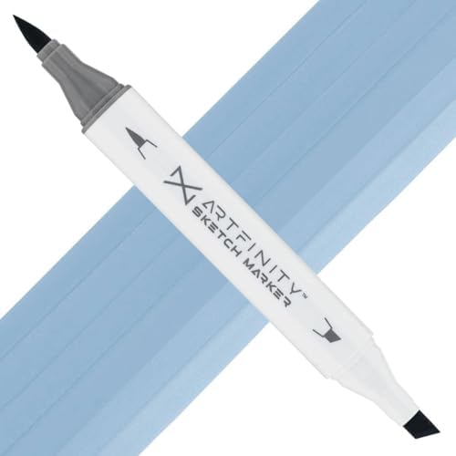 Artfinity Sketch Markers - Light Crockery Blue B8-4, Vibrant, Professional, Dye-Based Alcohol Markers for Artists, Drawing, Travel, & More