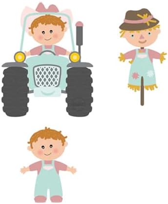 Patchwork Character Scarecrow Metal Cutting Dies for Card Making