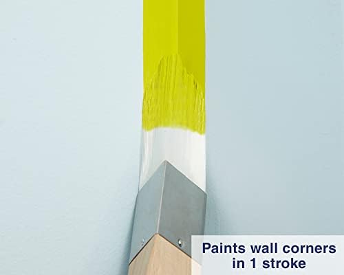 Zibra Triangle Paint Brush for Wall Corners, Doors, Cabinets and Detailed Molding, 1.25-inch, Artist Brush