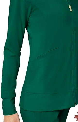 Cherokee iFlex Scrub Jacket for Women 2 Pocket Zip Front