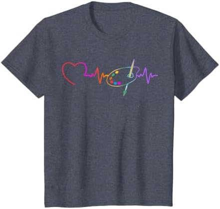 Funny Paint Palette Brush Artist Painter Art Teacher Men Kid T-Shirt