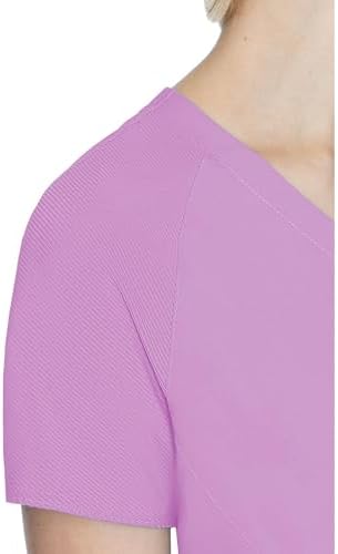 Med Couture Touch Scrub Top for Women Raglan Sleeve 6 Pockets Modern Fit