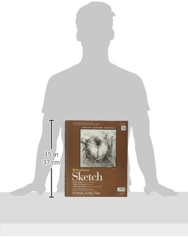 Strathmore 400 Series Sketch Pad, 11x14 inch, 50 Sheets - Artist Sketchbook for Drawing, Illustration, Art Class Students