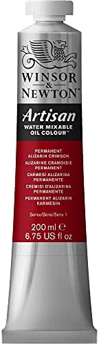 Winsor & Newton Artisan Water Mixable Oil Paint, 200ml, Alizarin Crimson