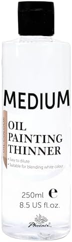 PHOENIX Oil Paint Thinner - 8.5 Fl Oz. / 250ml Bottle Oil Brush Cleaner