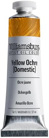 Williamsburg Artist Oil Colors, Yellow Ochre (Domestic), 37 ml Tube