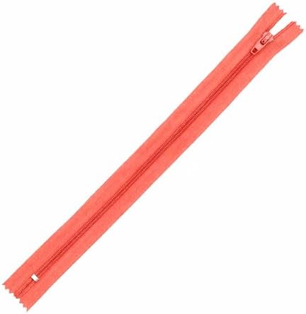 Mandala Crafts 80 PCs Coral Closed-End 14 Inches Nylon Zippers for Sewing