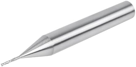 SpeTool Carbide Upcut Inlay Router Bit 1/32 Inch Cutting Diamter 1/4 Inch Shank CNC Spiral End Mill Plunge Cut for Wood Engraving Carving