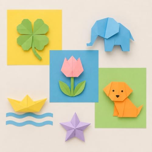 Origami Paper 300 Sheets, 27 Colors 6x6 Inch Double Sided Colored Paper | Square Paper for Kids Folding Crafts, DIY Arts, Scrapbooking, Classroom Projects and Creative Activities