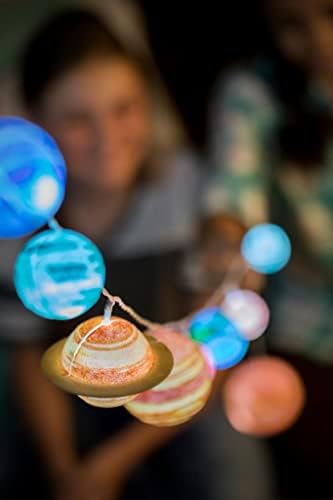 4M DIY Solar System String Lights - Outer Space Art & Craft Kit, Kids 5+
