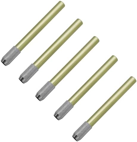 5 Pcs Pencil Extenders Pencil Lengthener Color Aluminum Pen Lengthener Holder Pencil Lengthener Pencil Extender Holde, Green