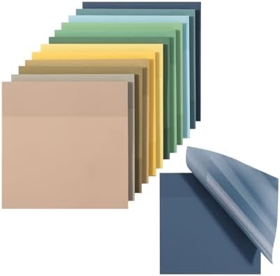 Mr. Pen- Transparent Sticky Notes, 3" x 3", 12 Pads, 600 Sheets | See Through Self-Adhesive Notes for Bible Journaling and Studying, Water-Resistant, Easy to Peel, Clean Removal