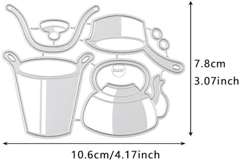 Kitchen Utensils Kettles Metal Cutting Dies for Card Making