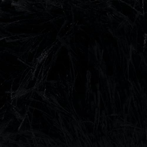 Estako Eyelash Yarn, Soft Fuzzy Faux Fur for Crochet and Knitting, Black