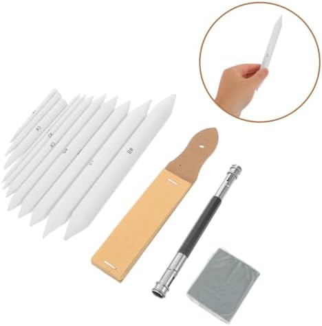 Parliky Sketch Drawing Tools Set Paper and Rubber 33pcs with Blending Stumps, Sandpaper Pencil Sharpeners, Erasers, and Pencil Extension Tool for Studio Work and Outdoor Sketching