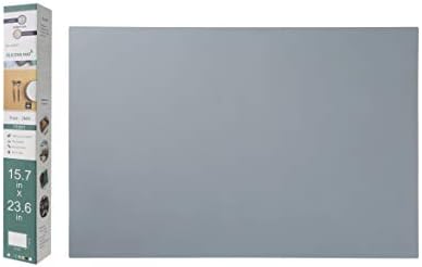 emolife Extra Thick Silicone Mats for Kitchen Counter, 23.6"x15.7", Grey