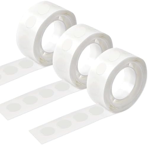 UPINS 300Pcs Glue Points Dots 10mm Removable Balloon Glue Adhesive Dots