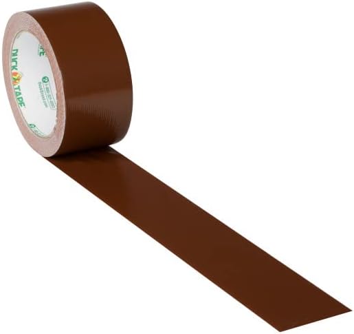 Duck Brand 1304965 Color Duct Tape, Brown, 1.88 Inches x 20 Yards Each Roll, 3 Rolls