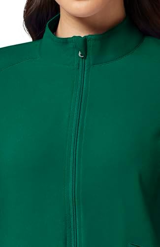 Cherokee iFlex Scrub Jacket for Women 2 Pocket Zip Front