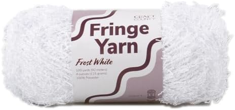 Craft County Fringe Yarn – Medium 4 Polyester Yarn for Scrubby Cloths, Personalized Gifts, and More!