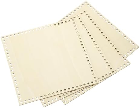 PATIKIL 10 x 10 Inch Crochet Basket Base, 4 Pcs Basket Bottoms Square Wood Base Shaper Bag Making Supplies Weaving Knitting Kit for Crochet Shoulder Bag Handbag Purse Craft