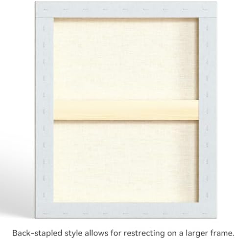 PHOENIX 20x24 Inch 2 Pack Artist Canvas - Large Stretched Canvases for Painting - 3/4 Inch Profile, 100% Cotton 11 Oz. Gesso Primed White Blank Professional Canvas Oil & Acrylic Paints