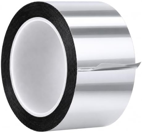 GGR Supplies MMYP-1 Silver Metalized Polyester Film Tape, 3 Inch x 72 Yds