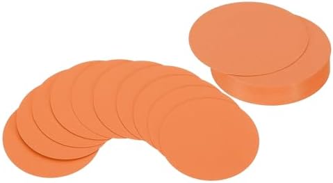 PATIKIL 2inch Circle Card Stock, 36Pcs Round Shape Cutouts Paper Thick Cardstock Coaster for DIY Craft Projects Classroom Bulletin Board Decor, Orange