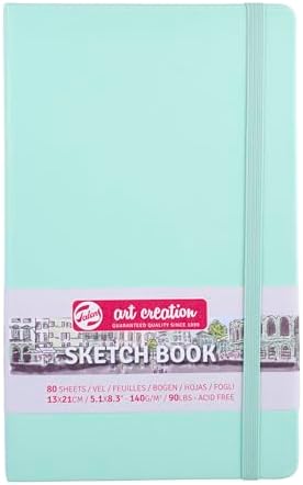 Talens Art Creation Sketchbook, Fresh Mint, 80 Sheets, 5.1 x 8.3 in