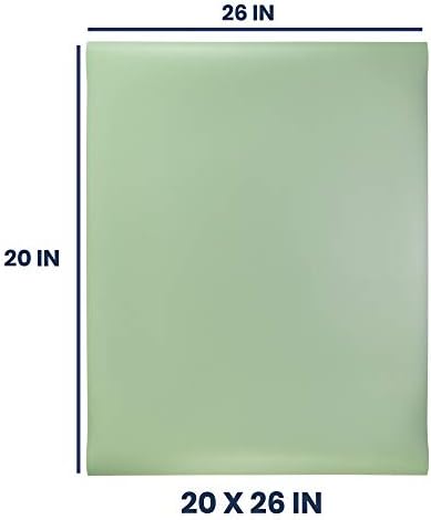 Pacific Arc Vinyl Board Cover. Self Healing and Stain Resistant Green/Ivory Sheet, 20 inches by 26 inches