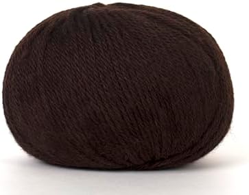 100% Baby Alpaca Yarn for Knitting & Crocheting - Set of 3 Skeins of Premium Yarn DK - Lightweight, Hypoallergenic & Thermal Peru Made - Ideal for Delicate Projects (N118 - Dark Chocolate)