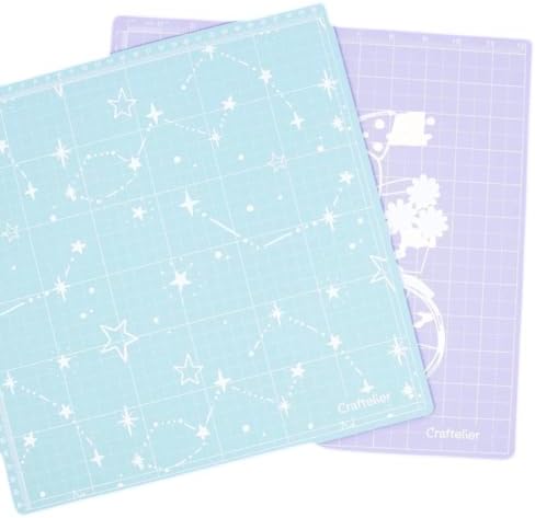 Craftelier - Self Healing Cutting Mat – 8x12 in | Durable Craft Mat for Sewing, Fabric, Model Building & Scrapbooking | Thick, Sturdy & Easy to Clean Cutting Board for Crafts (12 x 12)