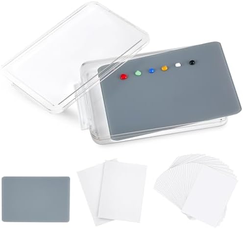 Nuanchu 1 Pcs 9 x 12 Inch Glass Palette for Oil Painting, Neutral Grey | Airtight Keep Wet Palette Container, 40 Sheets Disposable Paper, Keeps Paint Fresh, for DIY Color Mixing Beginners