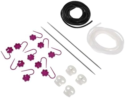NUOBESTY 1Set Knitting Tool Kit with Slip Stitch Markers Needle Stoppers and Yarn Protectors for DIY Projects Scarves Hats Garments Portable Crochet Accessories