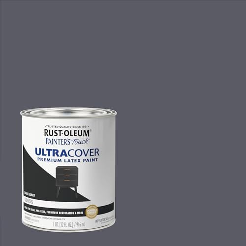 Rust-Oleum Painter's Touch Latex Brush-On Paint, Gloss Dark Gray