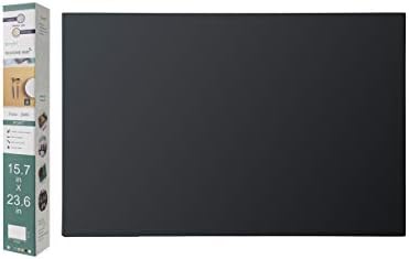 emolife Thick(2MM) Silicone Mats for Kitchen Counter, Black, 23.6"x15.7"