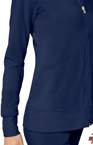 Cherokee iFlex Scrub Jacket for Women 2 Pocket Zip Front