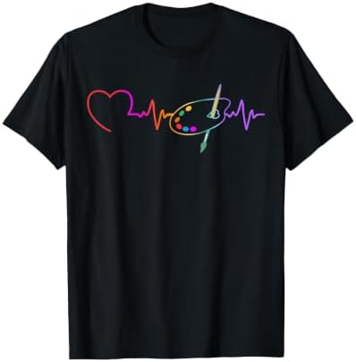 Funny Paint Palette Brush Artist Painter Art Teacher Men Kid T-Shirt