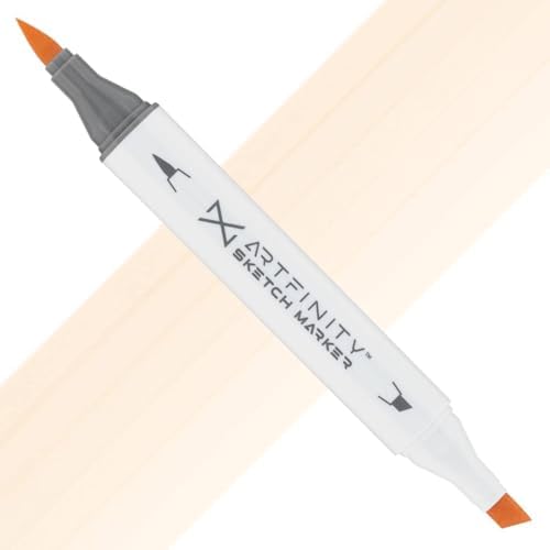 Artfinity Sketch Markers - Buff E1-0, Vibrant, Professional, Dye-Based Alcohol Markers for Artists, Drawing, Travel, & More