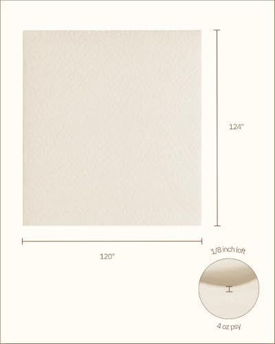 The Warm Company - Warm & Natural Cotton Quilt Batting – 4-Pack King Size Batts 120" x 124" – Premium Quilt & Craft Batting for Sewing & Quilting Projects